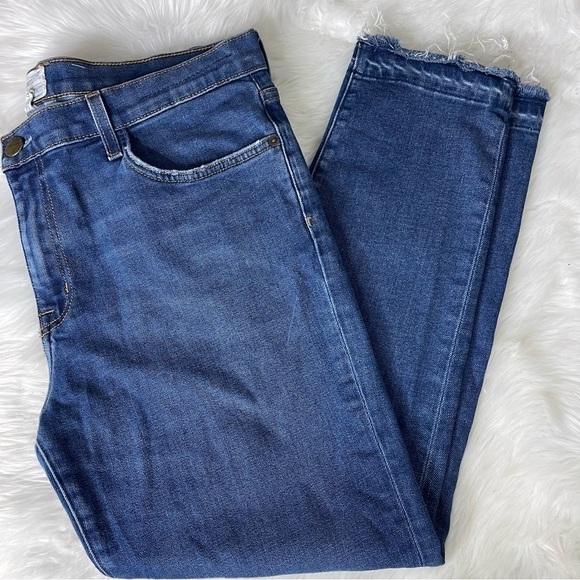 Current / Elliot Slim Boyfriend Jeans The Unrolled Fling Size 32 - Picture 1 of 7